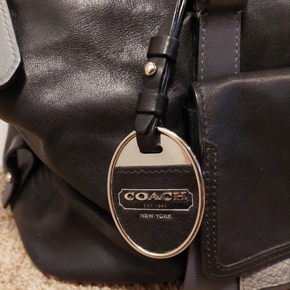 ❤️SALE! COACH Limited Edition Pinnacle Embossed Python Erin Convertible Satchel - Picture 6 of 16